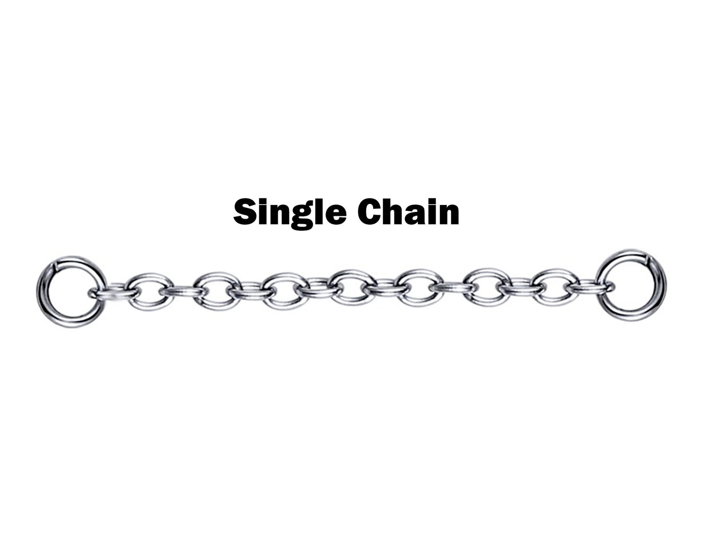 Nostril Screw Piercing, Nose Chain Hand Made Custom Size - Titanium Nasallang Piercing with CZ Crystals -Nose Piercing, Nose Bridge Chain