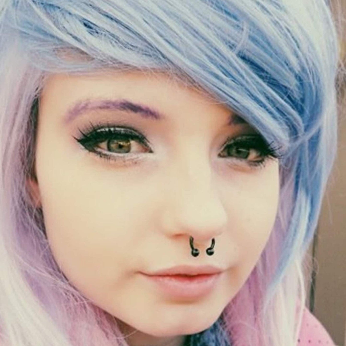 Titanium Black Horseshoe Barbell, Septum Ring - 16G to 00G Internally Threading Septum Jewelry - Body Piercing Nose Piercing, Helix, PA ring