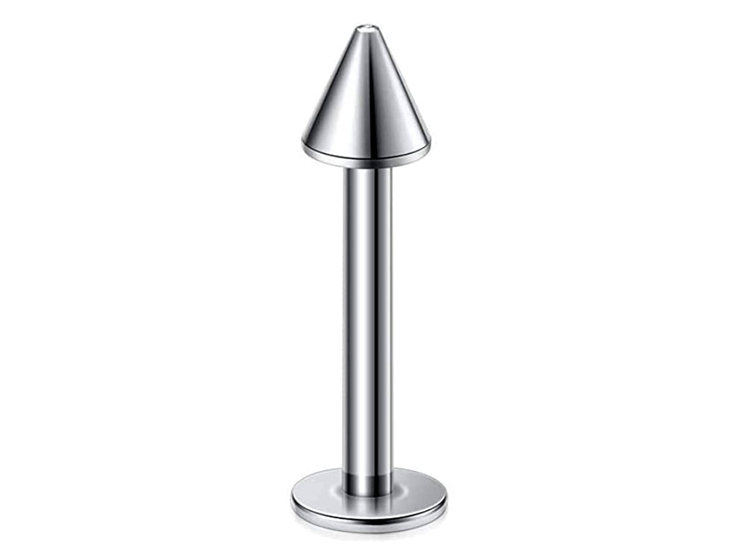 Titanium Spike Labret, Labret Lip Piercing – Labret Cone  Spike Piercing available 18g 14g to 16g Labret Stud for Lip and Chin.