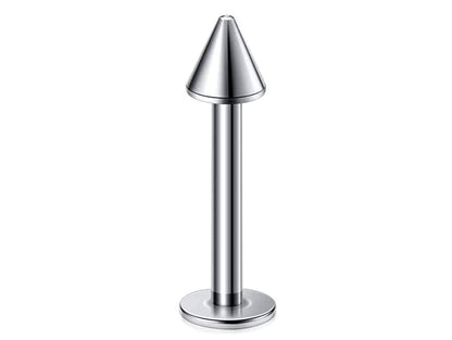 Titanium Spike Labret, Labret Lip Piercing – Labret Cone  Spike Piercing available 18g 14g to 16g Labret Stud for Lip and Chin.