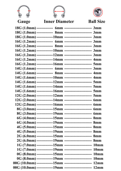 Titanium Horseshoe - Titanium Nose Piercing - Rainbow Septum Ring - 00G, 0G, 1G, 2G, 4G, 6G, 8G, 10G, 12G, 14G 16G, 18G - Size 6mm to 19mm