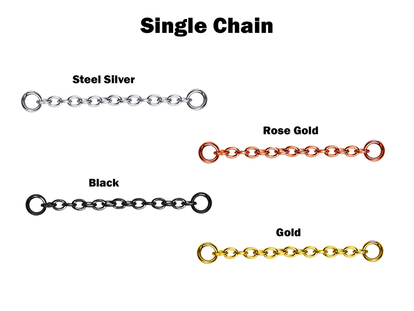 BallConeSpike Nasallang Piercing, Nose Chain Ring - Titanium Nose Piercing - Nostril Screw, Nose Stud - Hand Made to your exact size