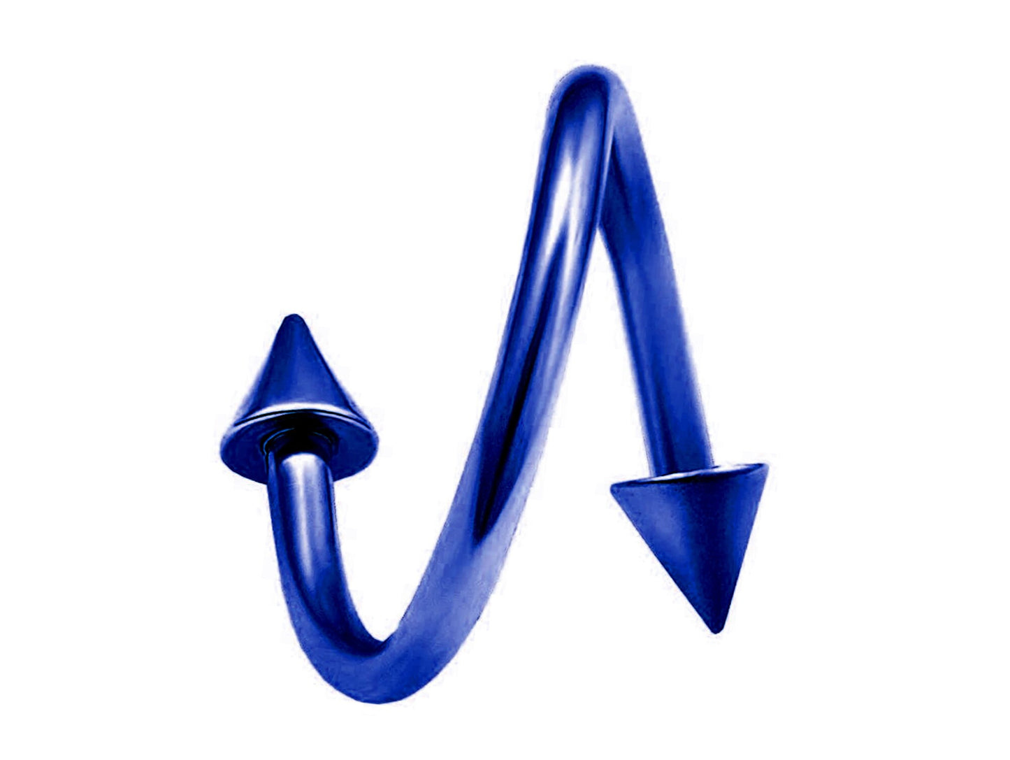 Spike / Cone Spiral Barbell, Eyebrow Piercing, Lip Ring – Conch Earrings Body Jewellery for Eyebrow, Ears, Available in Many Colours