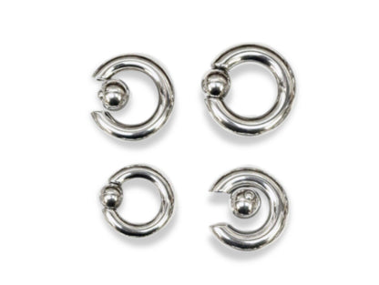 Prince Albert Piercing Jewelry Titanium Implant Captive Bead Hoop CBR Large Size PA Ring Body Jewellery 2ga to 00ga sold as a single unit