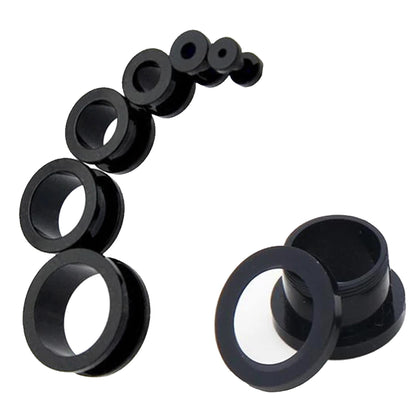 Ear Tunnel Plug, Tunnel Gauges 00g to 12g - Titanium Steel Flesh Earrings - Steel Tunnels Body Modification - Threaded Screw fit - 1 piece