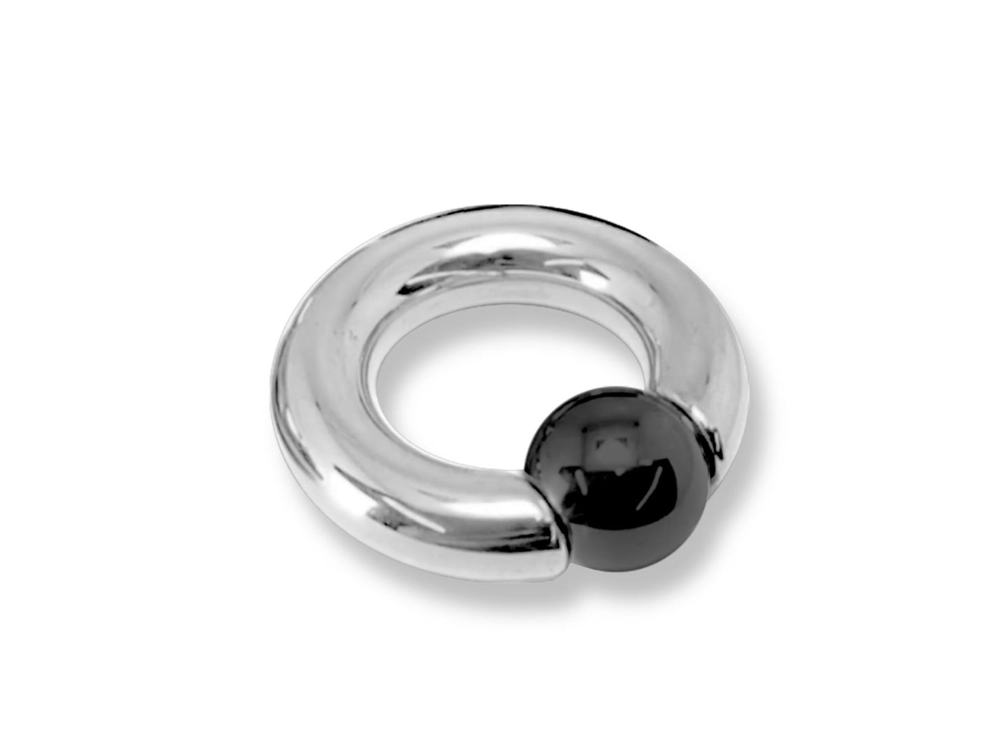 Titanium Prince Albert Jewelry Captive Bead Hoop CBR PA Ring with custom ball color Body Jewellery 1G 0G 00G 2G 4G 6G 8G