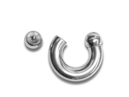 Prince Albert Piercing Jewelry Titanium Implant Captive Bead Hoop CBR Large Size PA Ring Body Jewellery 2ga to 00ga sold as a single unit
