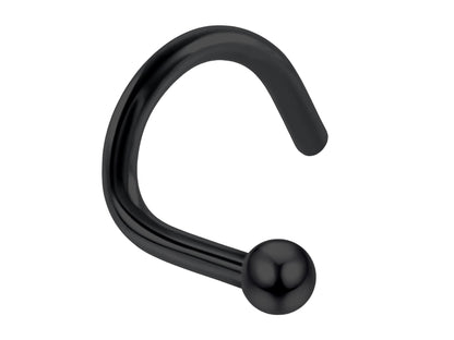 Ball Nose Piercing, Nostril Jewellery - 18G (1.0mm) Fixed Ball Nose Stud in many Colours - Ball Size 2mm - Nasallang Jewelry, Nose Ring