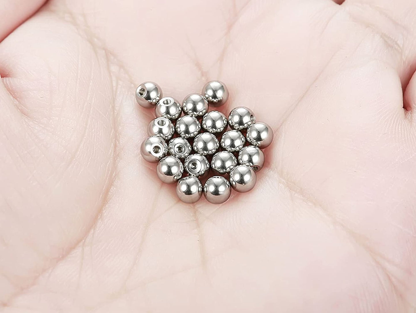 Titanium Replacement Balls, Piercing kit - 1pc to 10pcs Loose parts for Barbells, Horseshoe Piercing, Curved Barbell, Labrets, Septum Rings
