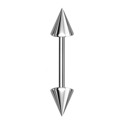 Titanium Barbell, Industrial Piercing - Customize Barbell Piercing in 20g to 14g - Spike - Gem Ball - Multi Stone - Disco Ball - Plain Ball.