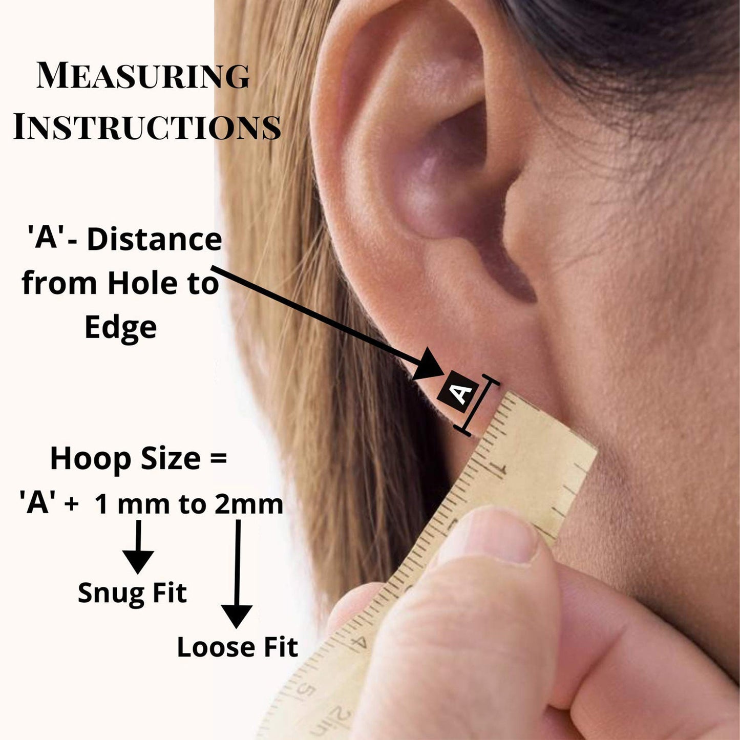 Silver Hoop Earrings - Set of 3 Pairs Hoop Earrings for Women - Comes in Sizes of 8mm, 10mm and 12mm - Silver, Gold, Rose Gold