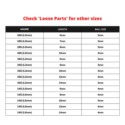 Titanium Curved Barbell, Daith Piercing - Single Jeweled Bent Barbell - 18g 16g 14g - Piercing for belly ring, Ear, Tragus, Helix