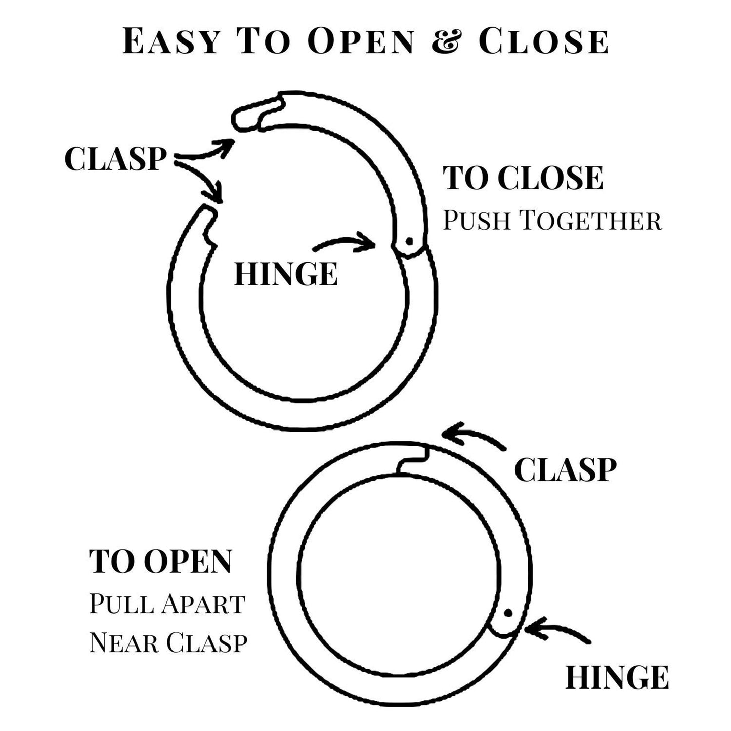 Rose Gold Hoop Earrings, Rose Gold Septum clicker - Titanium Nose Ring - 20G 18G 16G 14G - Diameter 6mm to 12mm - Rose Gold