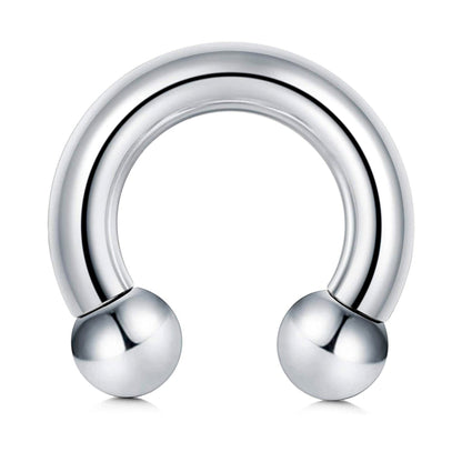 Titanium Horseshoe Barbell, Septum Ring - Nose Ring- 00G, 0G, 1G, 2G, 4G, 6G, 8G, 10G, 12G, 14G 16G, 18G - Sizes 6mm to 19mm