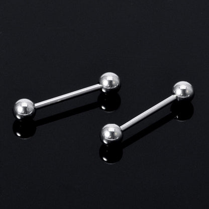 Titanium Barbell, Industrial Piercing – 18g, 16g, 14g – Piercing for Tongue, Nipple Piercing, Ear and More – Size from 6mm to 44mm