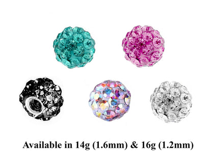 Body Jewelry Replacement Balls, Spikes - (2pcs) Loose parts for Barbells, Horseshoe Piercing, Curved Barbell, Labrets, Septum and more.