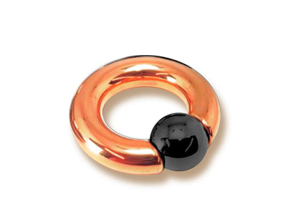 Titanium Rose Gold Prince Albert PA Rings with custom ball color Body Jewellery 2ga to 00ga sold as a single unit