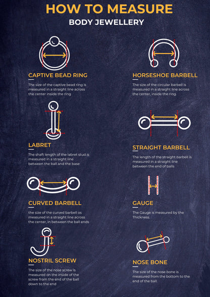 Titanium Spike Barbell, Industrial Piercing Spike – Cone Spike Straight Barbell  16g, 14g (1.2 & 1.6mm) – Nipple, Cartilage, Ear Piercing