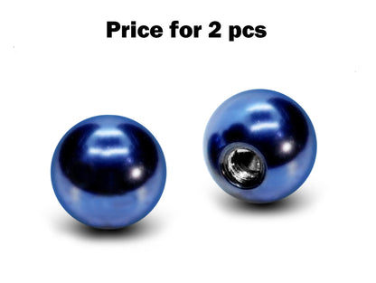 Plain Ball Replacement Piercing Parts, Loose Part – 1 Pair (2pcs) Attachment for lip labret, Barbell, Septum ring, Curved Barbell