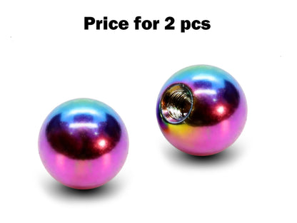 Plain Ball Replacement Piercing Parts, Loose Part – 1 Pair (2pcs) Attachment for lip labret, Barbell, Septum ring, Curved Barbell
