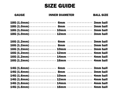 Captive Bead Ring, Captive Ball Earrings – Ball Closure Ball with Dimple Gem Ball - Piercing for Septum, Eyebrow, Nipple, Lip and More