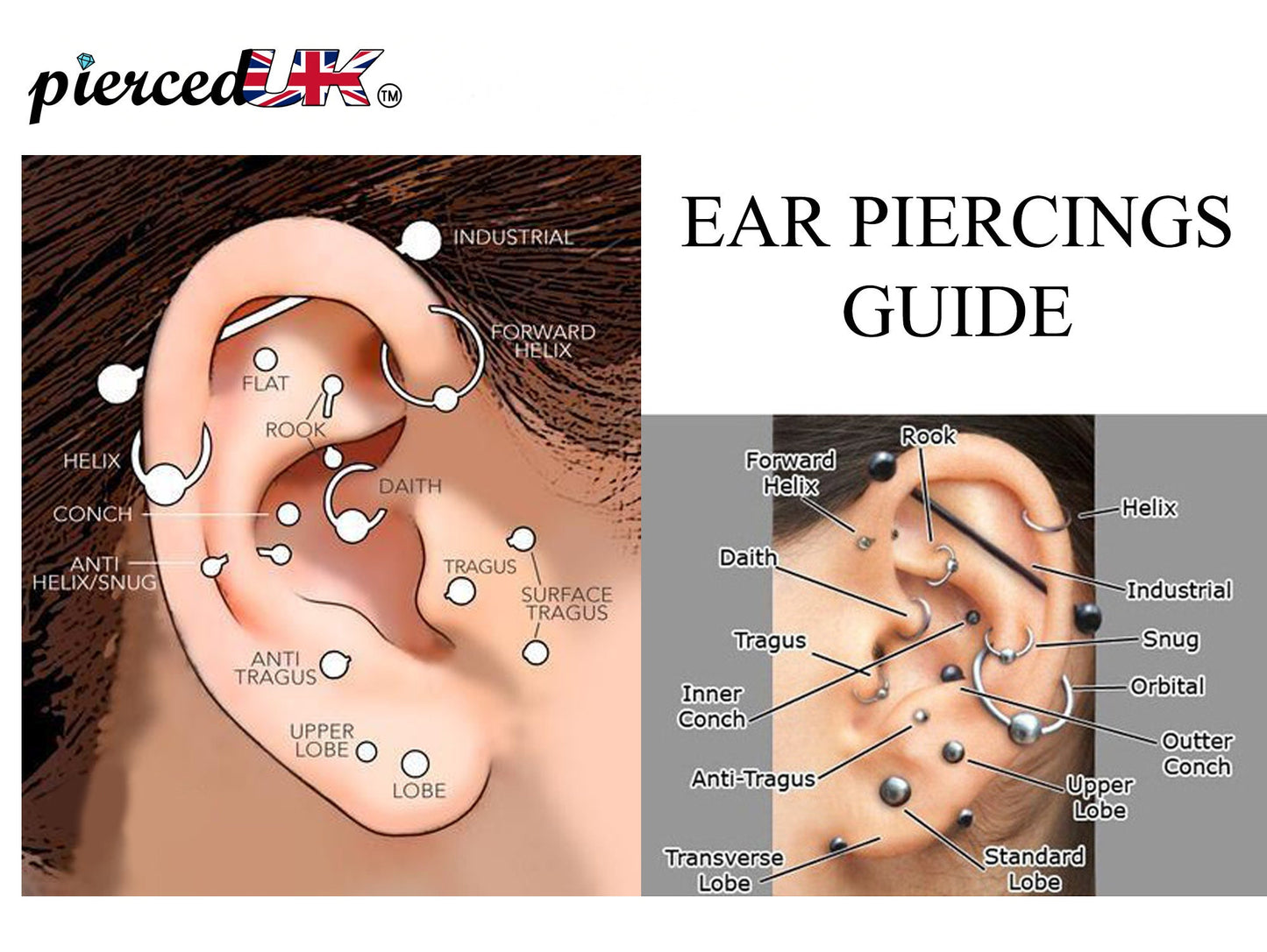 Captive Bead Ring, Captive Ball Earrings – Piercings for Ear, Septum Ring, Lip, Nipple Ring – Gauge 18g to 0g – Big Gauge with Spring Ball