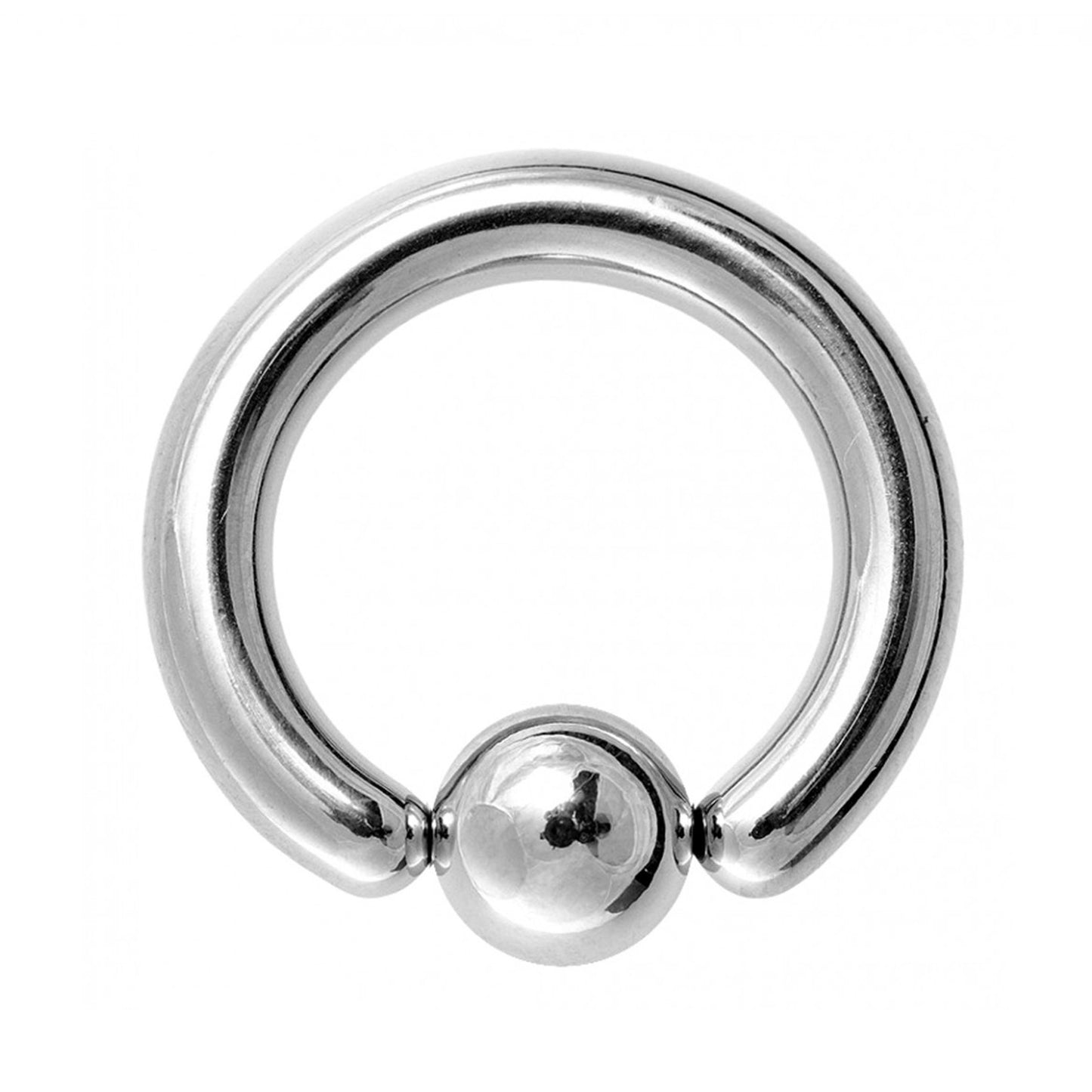 Captive Bead Ring, Captive Ball Earrings – Piercings for Ear, Septum Ring, Lip, Nipple Ring – Gauge 18g to 0g – Big Gauge with Spring Ball
