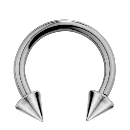Titanium Nose Ring- Customize Horseshoe Barbell Piercing in 16g / 14g - Spike - Gem Ball - Multi Stone - Disco Ball - Plain Ball.