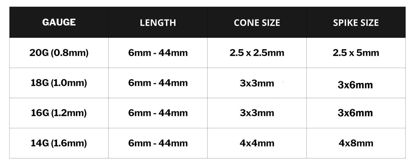 Titanium Curved barbell, Vertical Labret Piercing – Spike  Cones Bent Barbell for Lip Jewelry Lip Piercing with Color Spikes