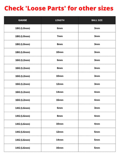 Captive Bead Ring, Ball Closure Ring – Available in many Colours – 18g, 16g, 14g Captive Piercings for Ear, Septum Ring, Lip, Nipple Ring.