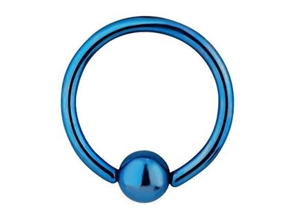 Captive Bead Ring, Ball Closure Ring – Available in many Colours – 18g, 16g, 14g Captive Piercings for Ear, Septum Ring, Lip, Nipple Ring.