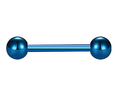 Industrial Barbell Earrings Piercing Bars – 18g, 16g, 14g (1.0, 1.2 & 1.6mm) - Straight Barbell - Barbell Stud Tongue, Nipple, Cartilage