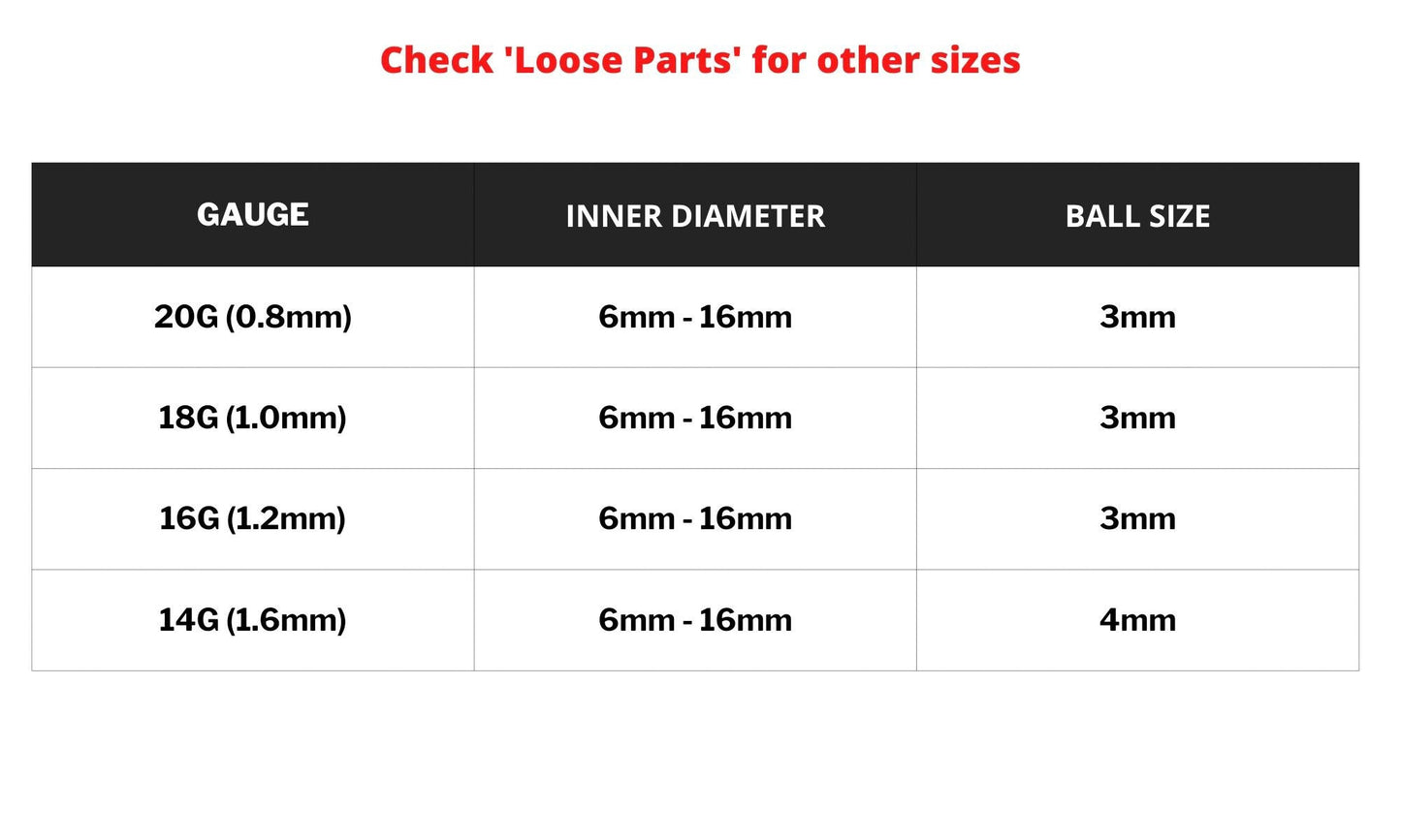 Titanium Circular Barbell with Gem Balls - Horseshoe Piercing 18g 16g 14g Sizes 10mm to 16mm - Piercing for Nose, Eyebrow, Lip Ring, Nipple.