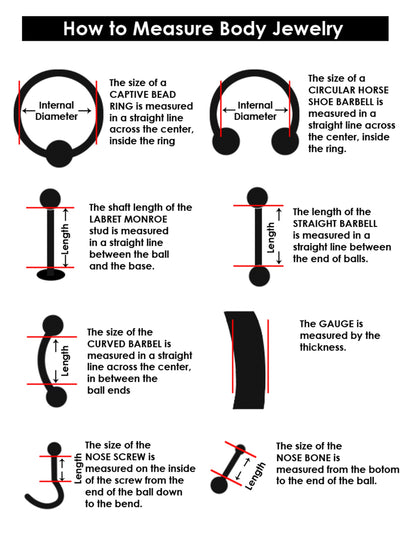 Titanium Lip Jewelry, Labret Stud – Internally threaded Square Top Prong Set Crystals– 16g (1.2mm) Labret Piercing Lip, Helix, Tragus.