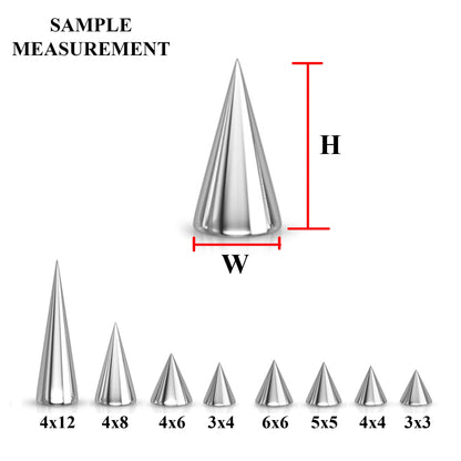 Spike  Cone Spiral Barbell, Eyebrow Piercing, Nipple Piercing – Conch Earrings Body Jewellery – Twisted Barbell