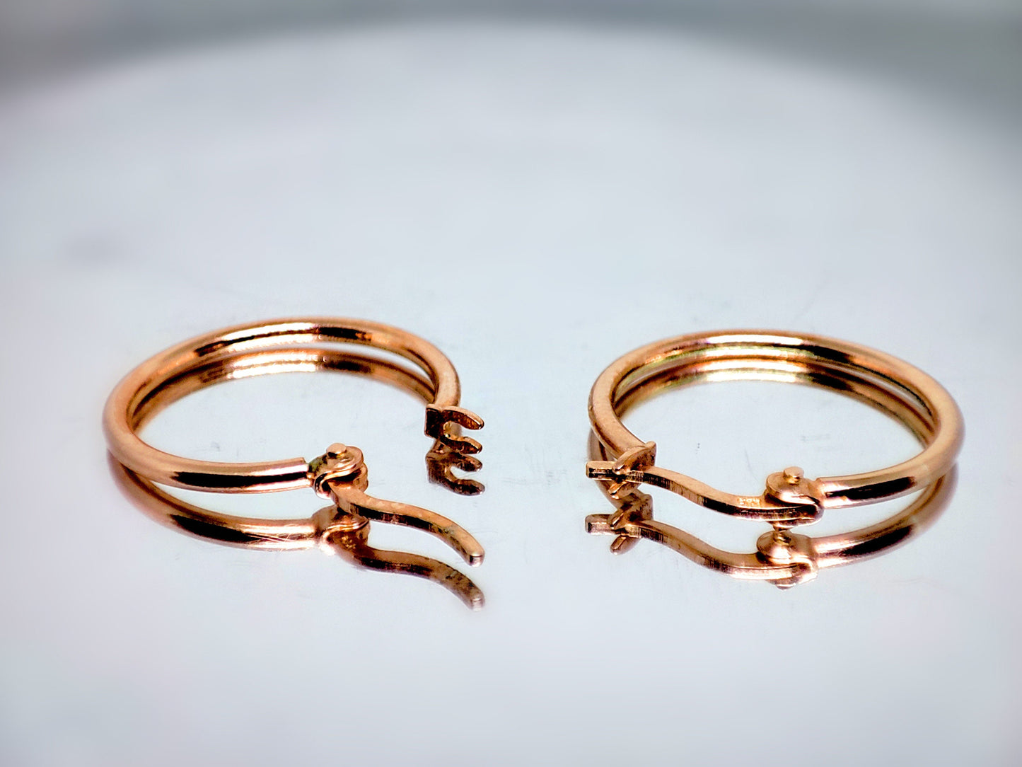 Silver Hoop Earrings - Latch Back Hoop Earrings for Women - Comes in Sizes of 14mm to 20mm - Silver, Gold, Rose Gold