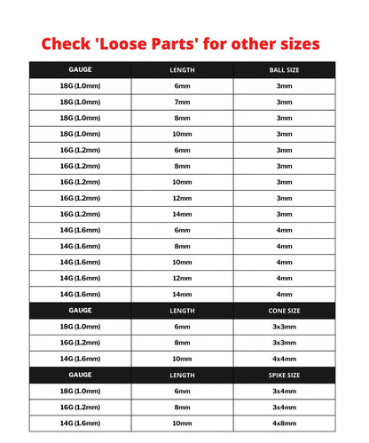 Titanium Curved Barbell Piercing - Customize Eyebrow Piercing in 18g 16g 14g - Spike - Gem Ball - Multi Stone - Disco Ball - Plain Ball.