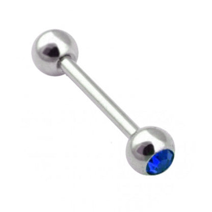 Titanium Barbell Industrial Ear Piercings, Barbell Piercing Gem Balls –18g 16g 14g Tongue Bar Piercings, Nipple Piercing, Ears – 6mm to 44mm