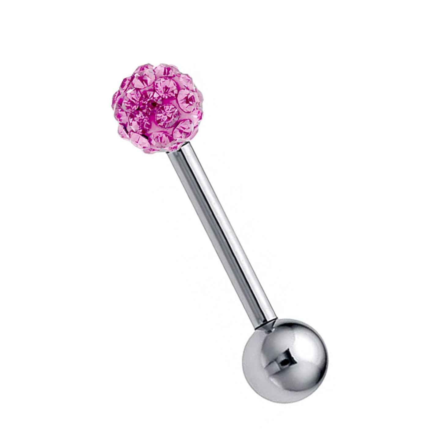 Titanium Barbell Piercing - Industrial Earrings – 16g, 14g (1.2mm & 1.6mm) – Piercing for Tongue Bars, Nipple Piercing, Ears – 6mm to 44mm