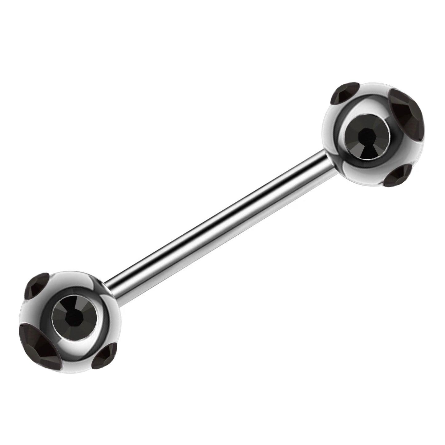 Barbell Earrings Industrial Barbell Piercing -   16g, 14g – Tongue Bar Piercing, Nipple Piercing, Ears, Lobes – Length from 6mm to 12mm