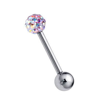 Industrial Piercing Barbell Earrings - 20g 18g 16g 14g – Tongue Piercing Bar, Nipple Piercing, Ears Stud – Length 6mm to 44mm