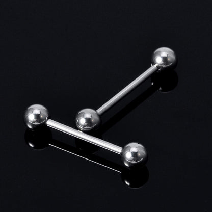 Barbell Piercing - Industrial - Barbell Stud – 18g, 16g, 14g – Piercing for Tongue, Nipple Piercing, Ear, Tragus, Helix –  6mm to 44mm