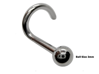 Nose Ring, Nose Studs - Customize 20g 18g 16g Nostril Screw Ring - Top part can be Cone, Spike, Gem or Multi Crystal