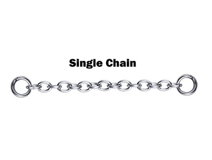 Titanium Nose Chain, Nostril Chain - Nasallang Piercing  with Disco Ball Crystal - Nose Piercing, Nose Bridge Chain, Nostril Jewellery