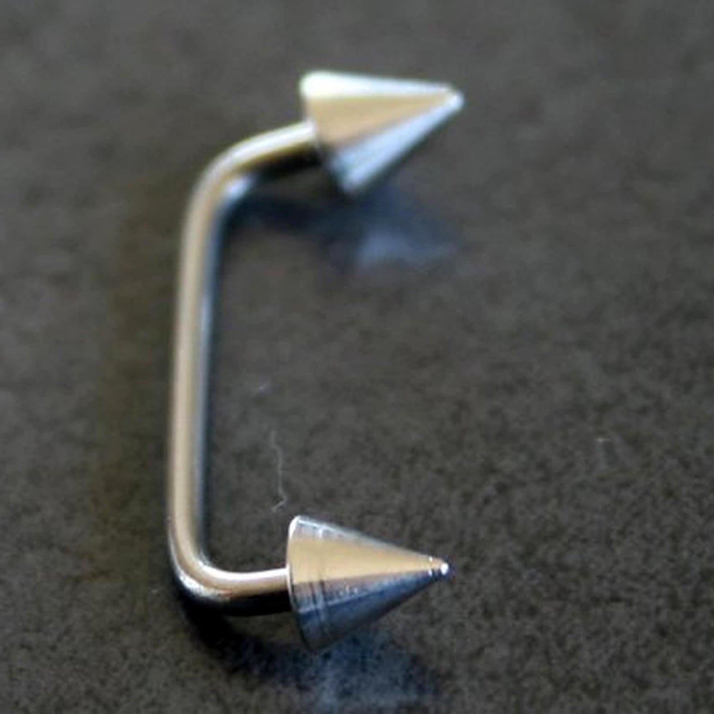 Spike Surface Piercing Jewelry, Staple Barbell - Dermal Bar for Skin Piercing Body Modification and Body Jewellery