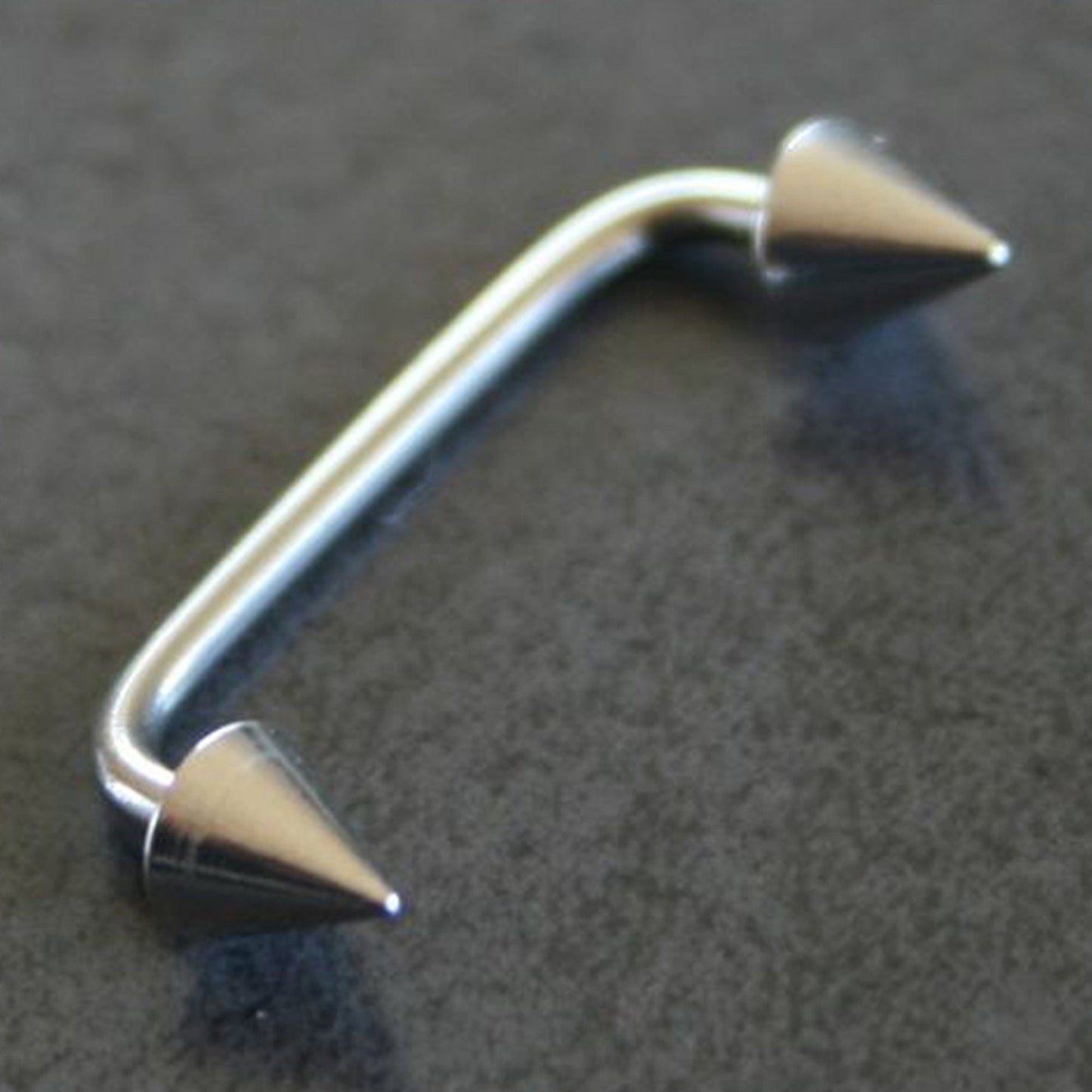 Spike Surface Piercing Jewelry, Staple Barbell - Dermal Bar for Skin Piercing Body Modification and Body Jewellery
