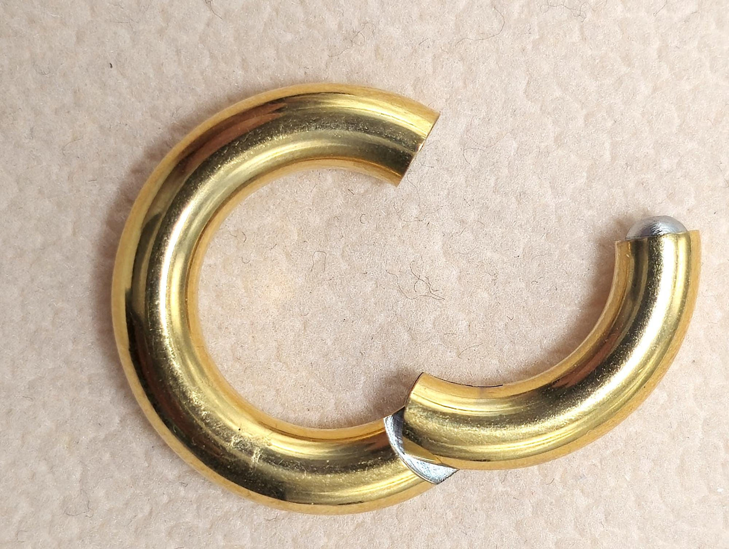 Titanium Prince Albert Piercing Segment Ring 12G 10G 8G 6G 4G 2G 1G 0G 00G Body Jewellery for Male Genitals, Nose Hoop - 1pc each order