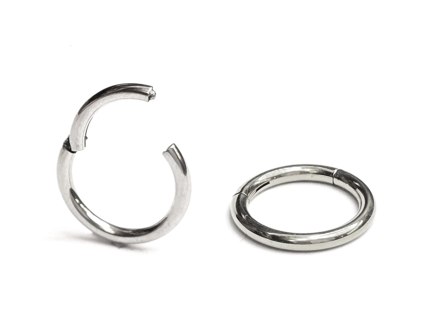 Tragus Hoops Clicker Hinged Segment Ring 20g 18g 16g 14g Body Piercing Jewellery - Nose, Ear Piercings