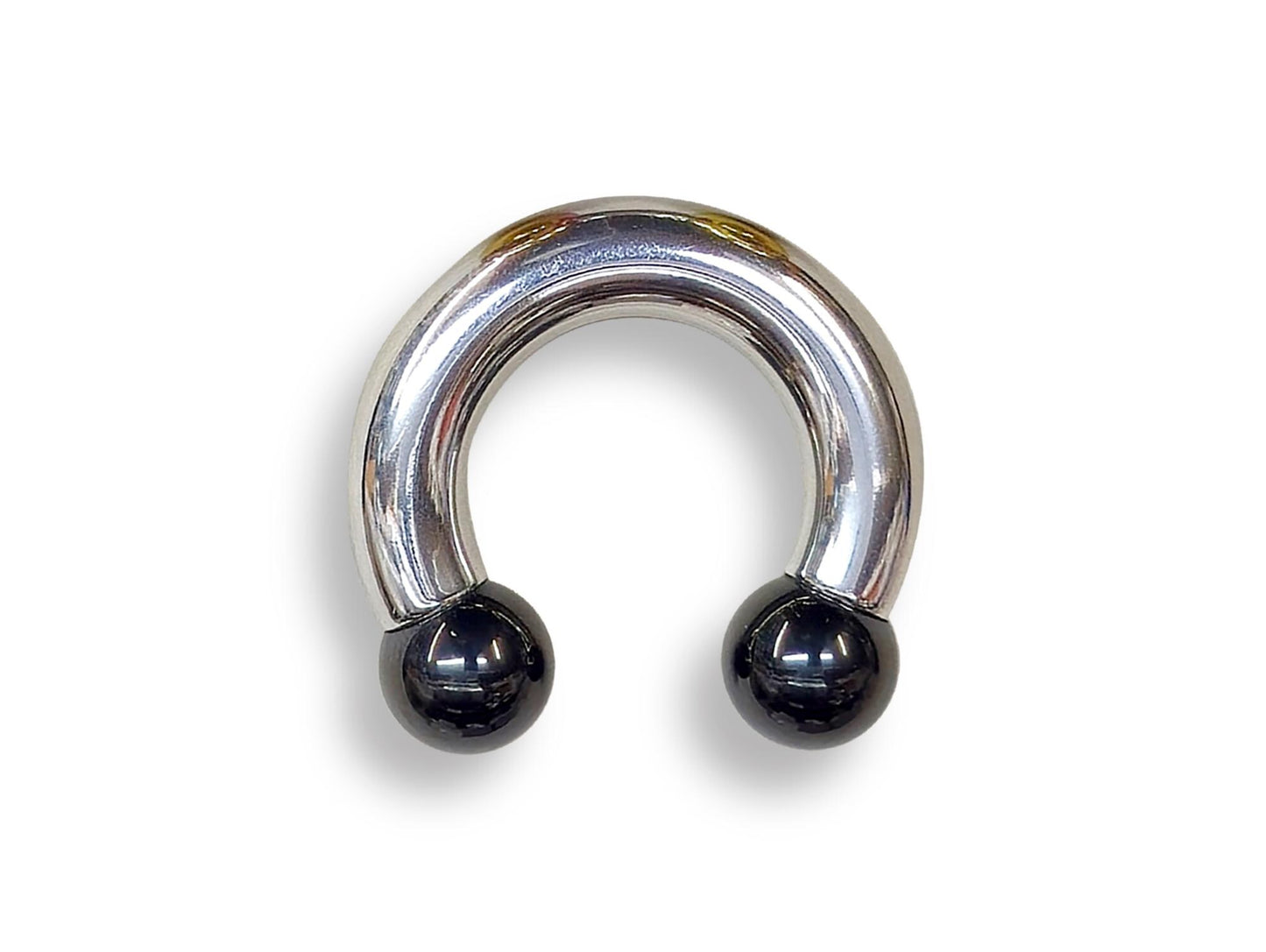 Prince Albert Jewelry PA Rings Circular Horseshoe Barbell Piercing with Custom Balls - Body Jewellery 16ga to 00ga - Large Size