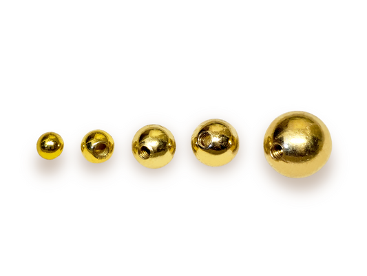 Gold Threaded Piercing Ball made from solid 14K Gold Replacement loose parts for Barbells, Labret studs, Bent Bar, Externally Threading